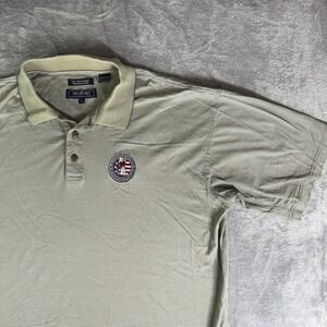 Pinehurst Collection Y2K 2005 US Open Polo Shirt MenS Lrg Green Striped Putter